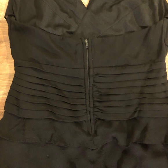 Tadashi Shoji silk layered ruffled dress - Picture 4 of 6